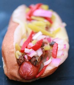 Muffuletta Hot Dog - American Style Hot Dog Recipes