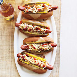 Kansas City Grilled Reuben Dog - American Style Hot Dog Recipes