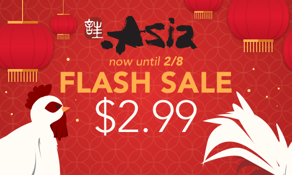 .ASIA $2.99 Flash Sale