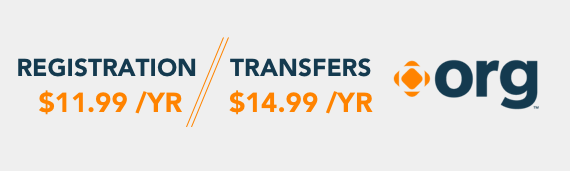 .ORG Registration & Transfer Sale