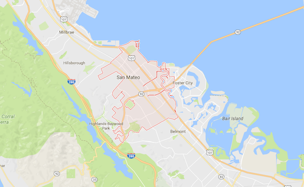 Google Map of San Mateo