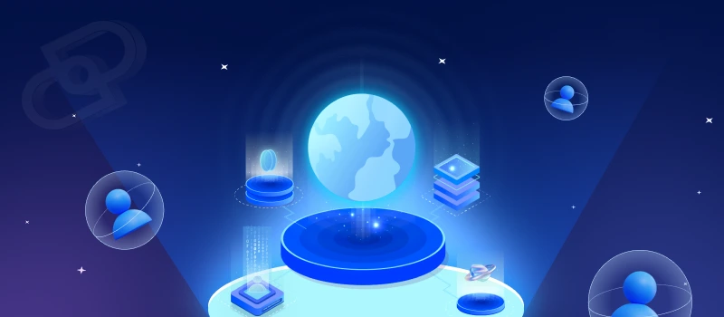 Dynadot brokerage services connecting buyers and sellers worldwide, shown as a glowing globe with broker nodes and links.