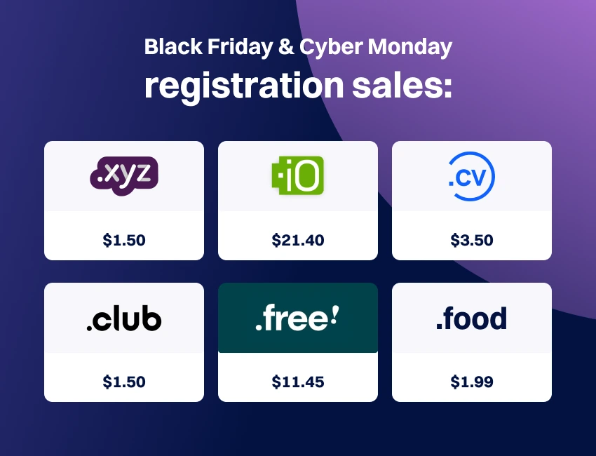 black friday and cyber monday registration sales