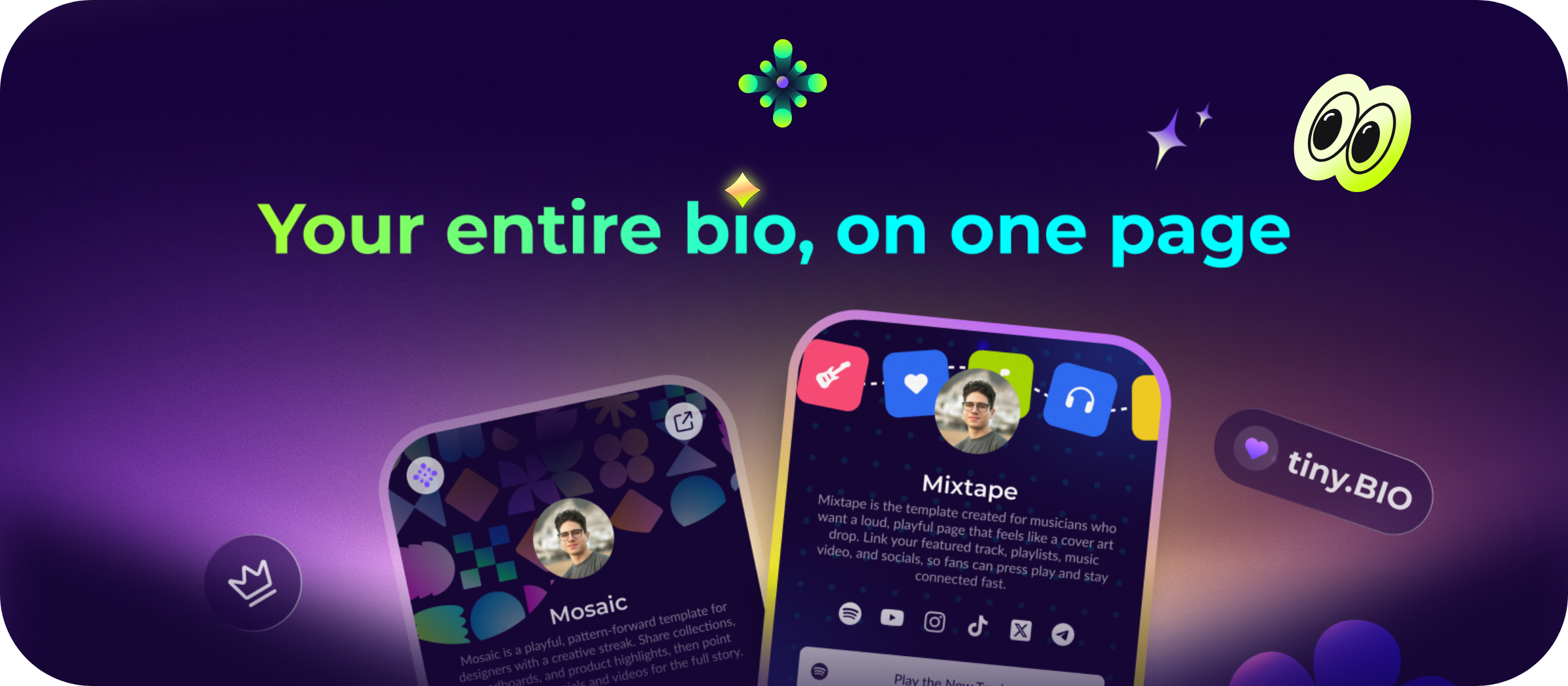 introducing tiny.bio homepage