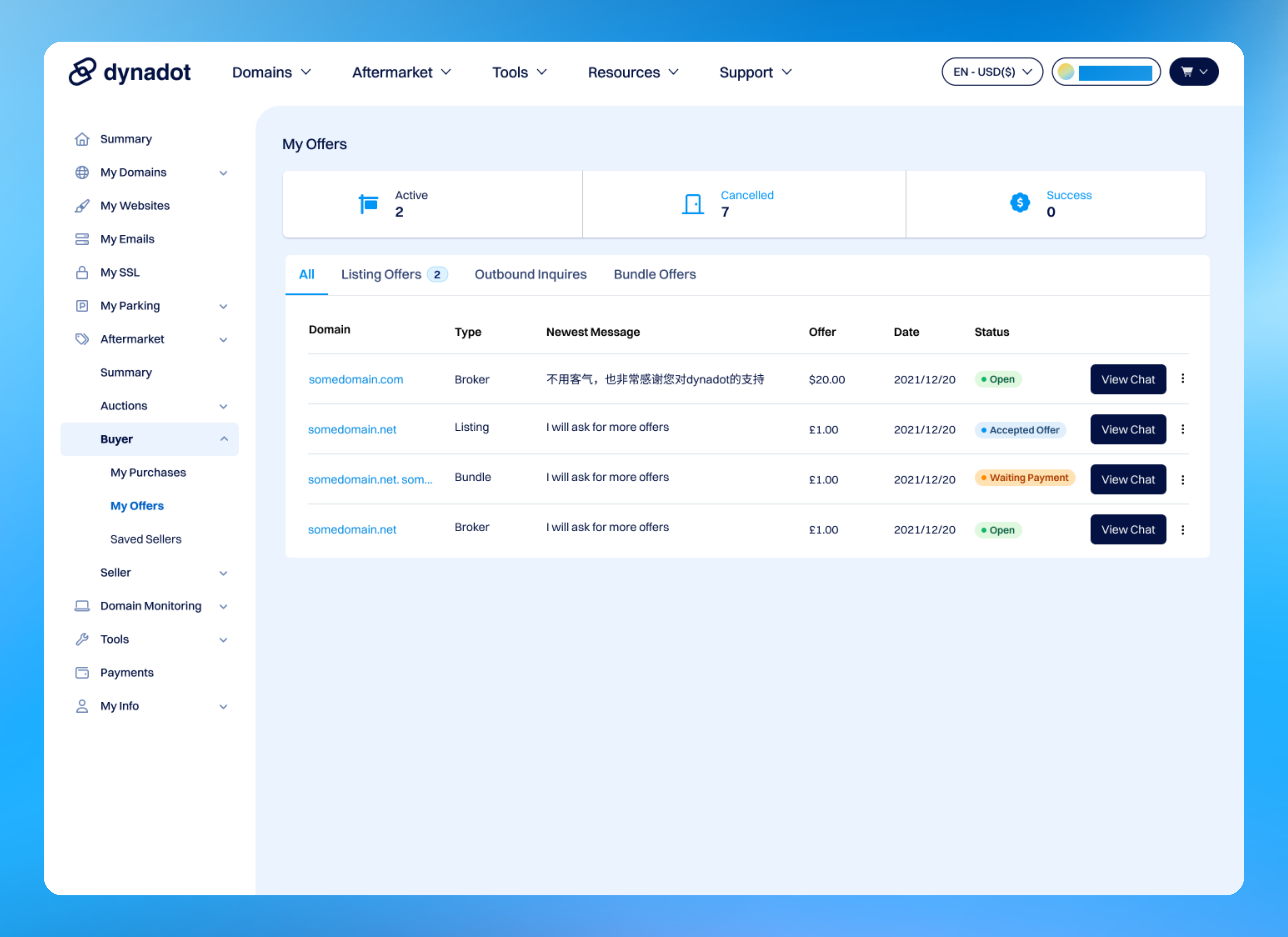 We renamed "Incoming Offers" to "My Offers" and moved "Brokerage Offer > Outbound Inquiries"