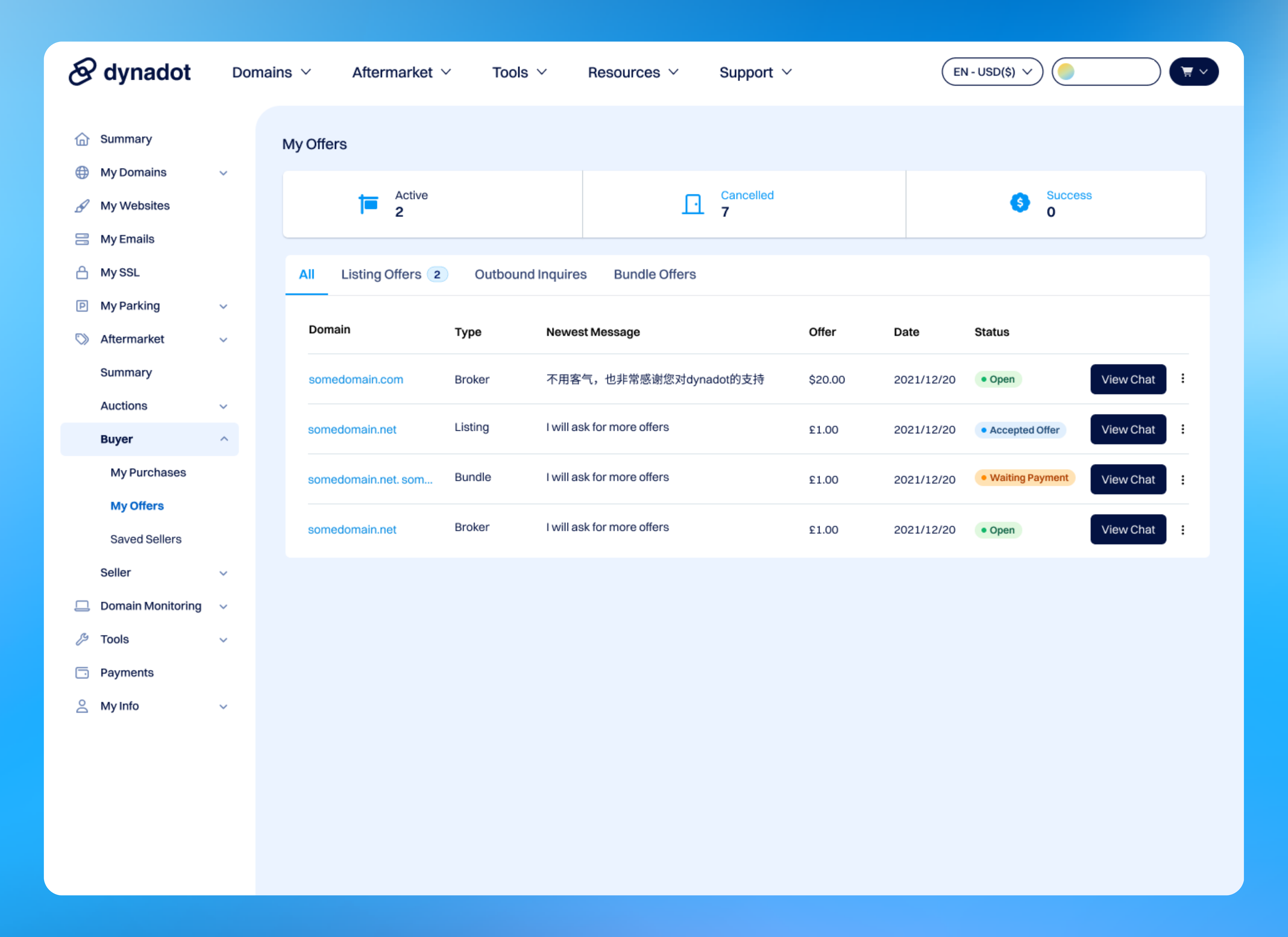 We renamed "Incoming Offers" to "My Offers" and moved "Brokerage Offer > Outbound Inquiries"