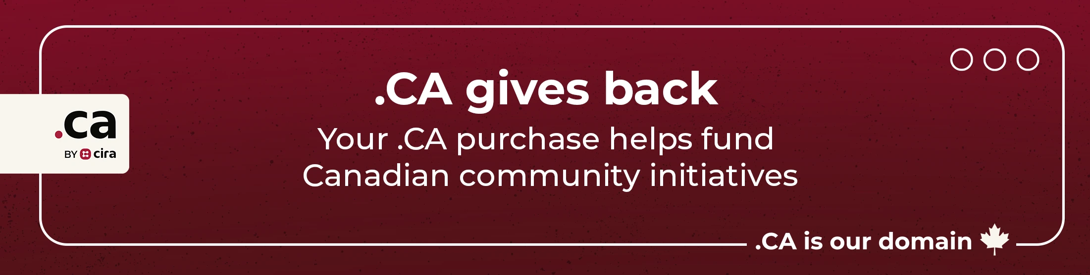 .co domain gives back