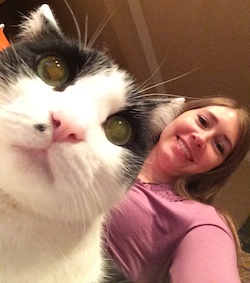 Robyn Norgan & Rocket Cat - Cat Friendly Office April Fools Day