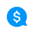 chat symbol with dollar sign icon